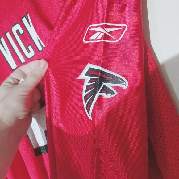 NWT Falcons Michael Vick NFL Jersey Red - Picture 8 of 8